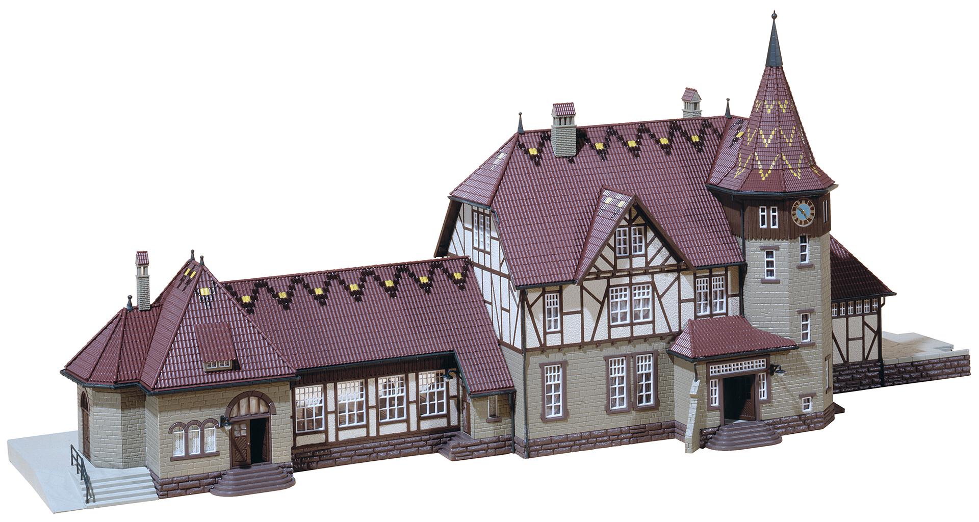 Stazione ferroviaria di Schwarzburg scala H0 Faller 110116