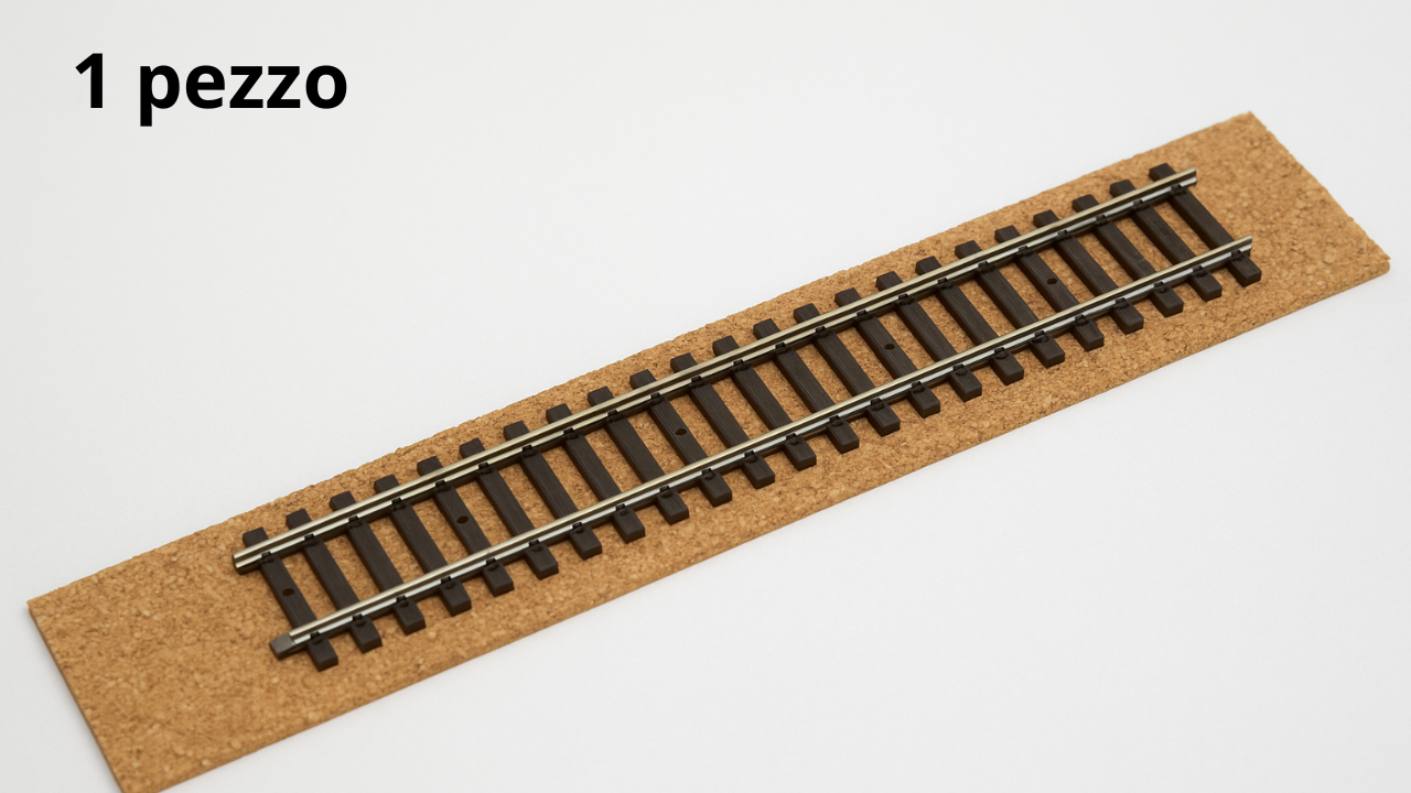 Striscia di Sughero cm 50x4x0,4 per Massicciata per binari Modellismo Ferroviario conf. 1 pezzo