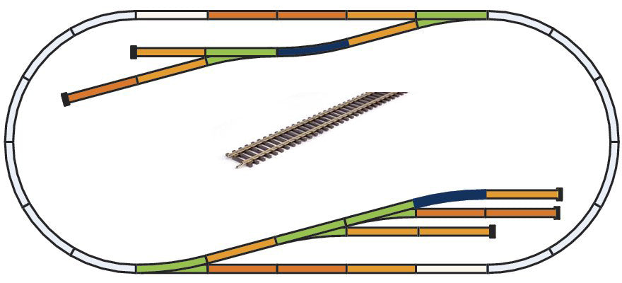 Piko 55330 Scala H0 Set di binari PIKO A: D "Stazione merci"