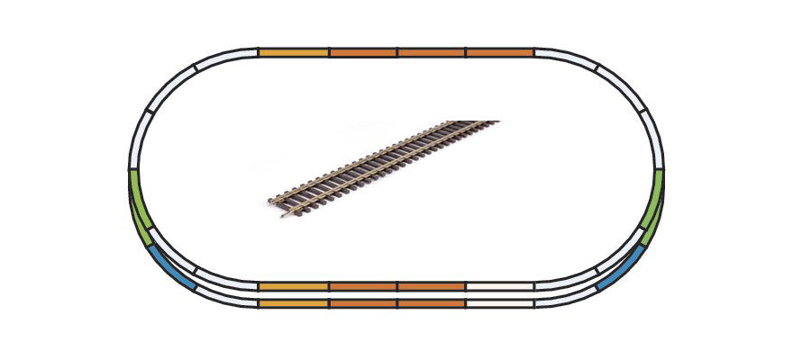 Piko 55340 Scala H0 A- set di binari E "set di binari paralleli"
