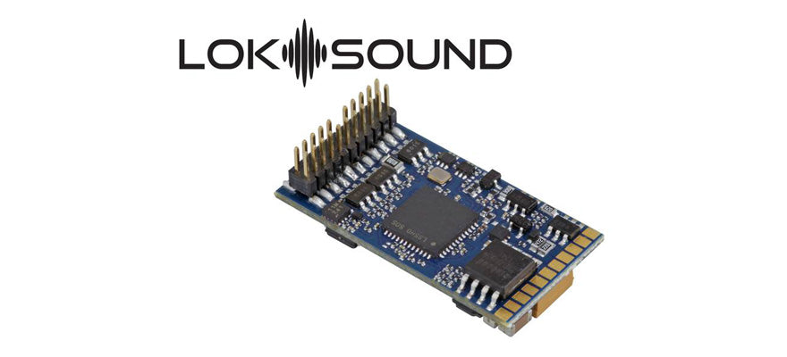 ESU 58412 LokSound 5 DCC/MM/SX/M4 "decoder vuoto", PluX22, con altoparlante 11x15mm, scala: 0, H0