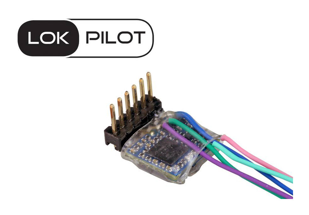 ESU 59837 Scala N LokPilot 5 micro DCC / MM / SX, angolato diretto a 6 pin, manometro N, TT