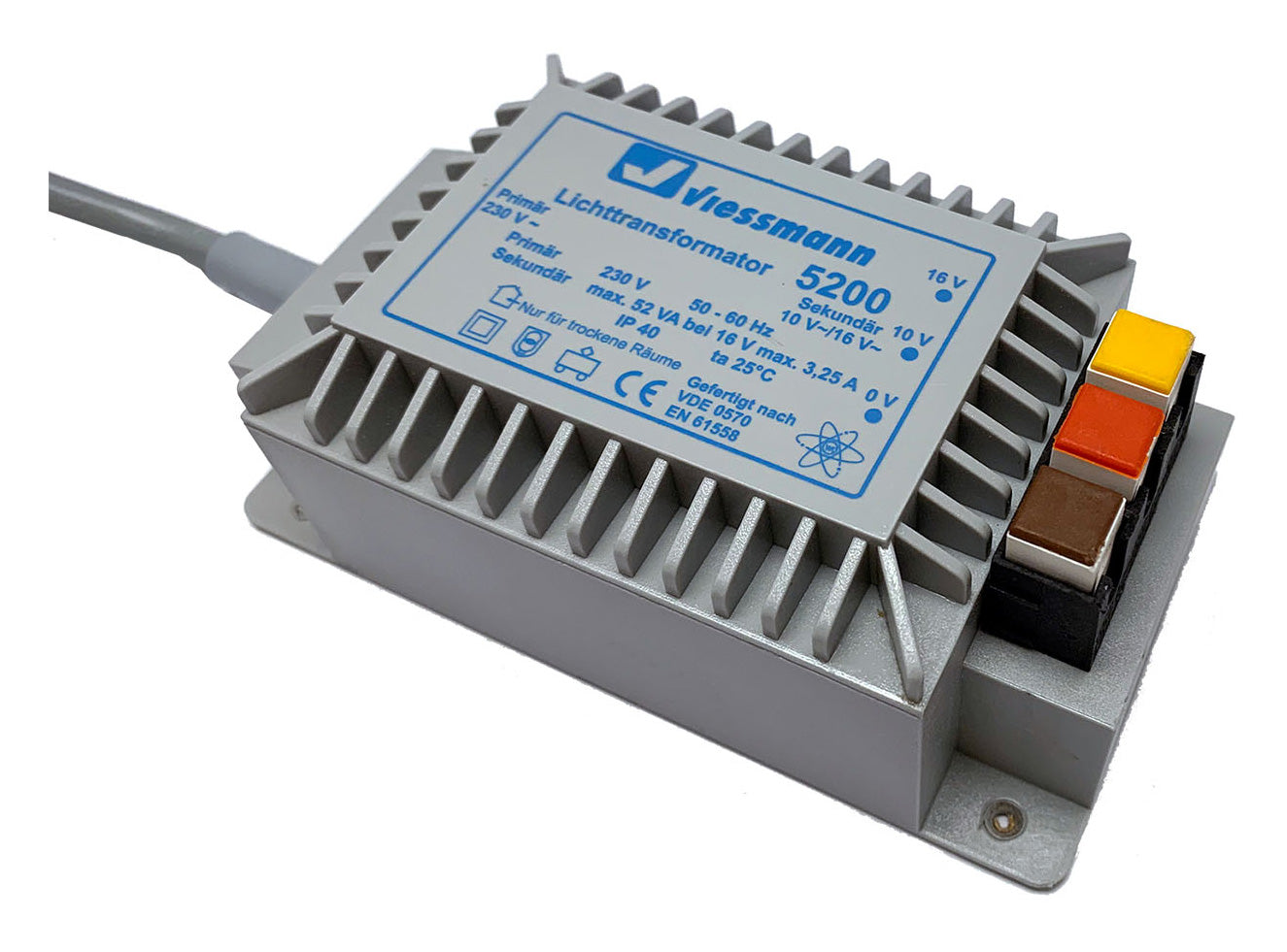 Viessmann 5200  Trasformatore per modellismo ferroviario 16 V, 52 VA corrente alternata
