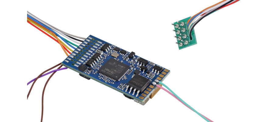 ESU 58210 LokSound 5 Fx DCC/MM/SX/M4 »NESSUN CONTROLLO MOTORE« »Decoder vuoto«, 8 pin NEM652, con altoparlante 11x15mm, Scala: H0, 0