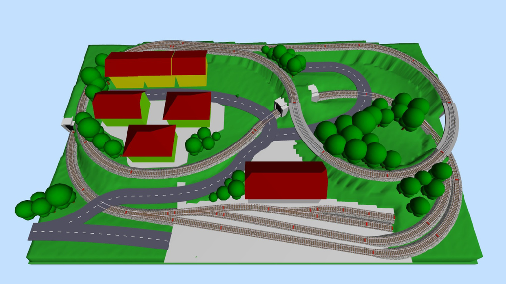 Plastico Ferroviario in Scala N 100x60 cm