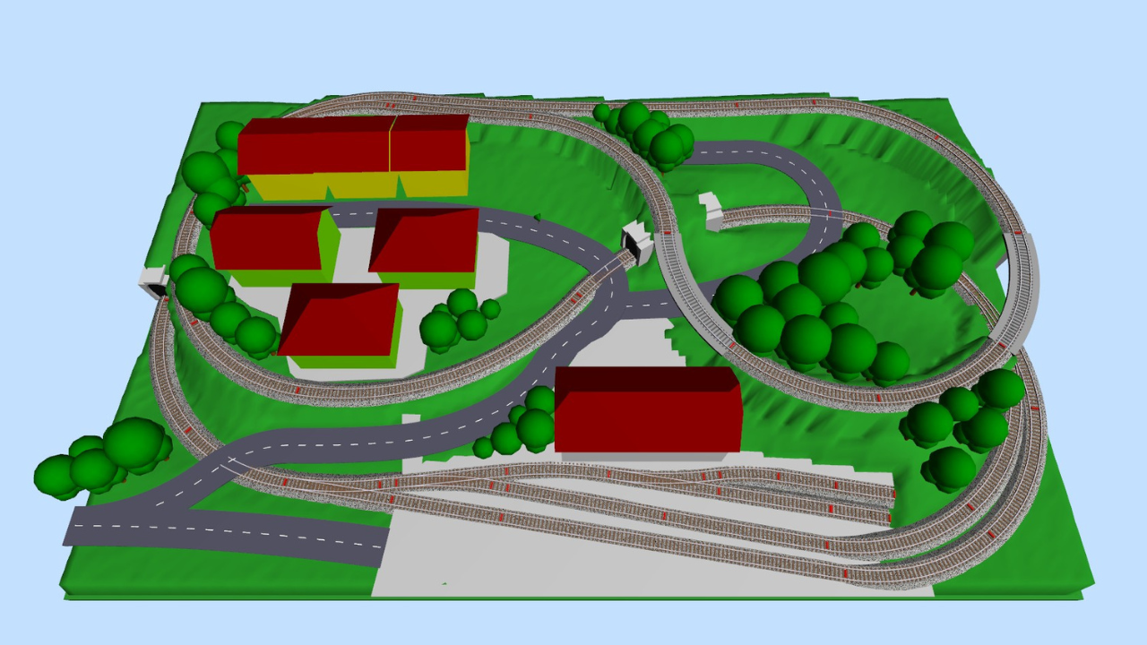 Plastico Ferroviario in Scala N 100x60 cm