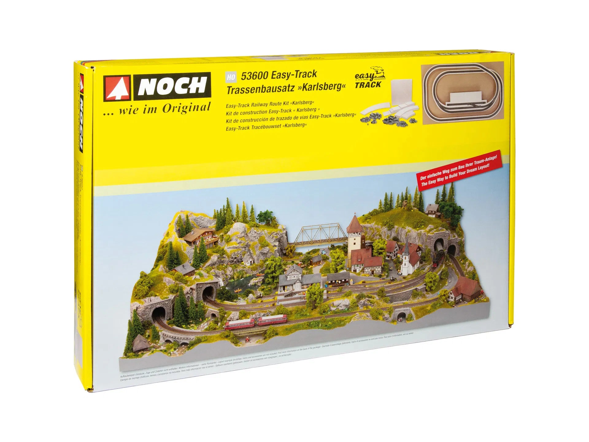 NOCH 53600 easy TRACK Kit di percorso ferroviario "Karlsberg"