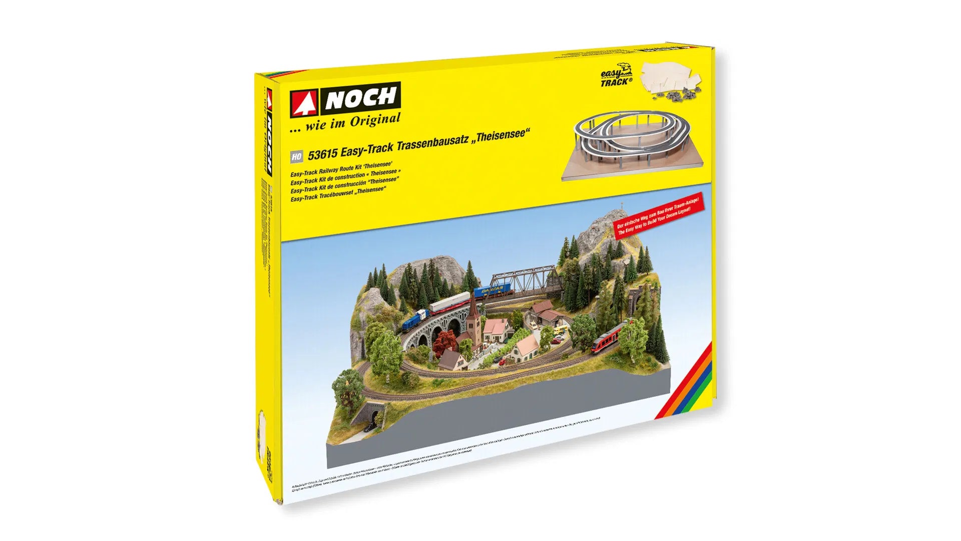 NOCH 53615 Kit di percorso ferroviario easy TRACK "Theisensee"