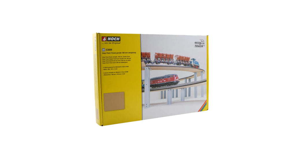NOCH 53806 Percorso facile TRACK, dritto, 188 mm, doppio binario