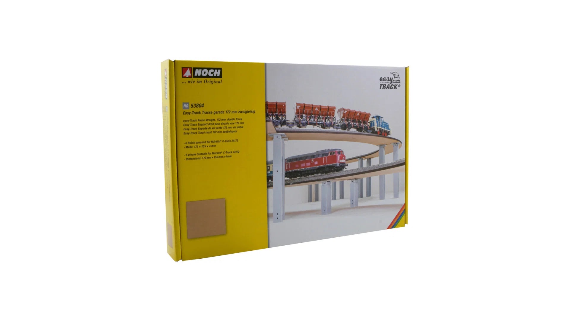 NOCH 53804 PISTA Percorso dritto, 172 mm, doppio binario