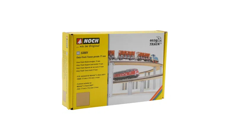 NOCH 53801 PISTA Percorso dritto, 77 mm