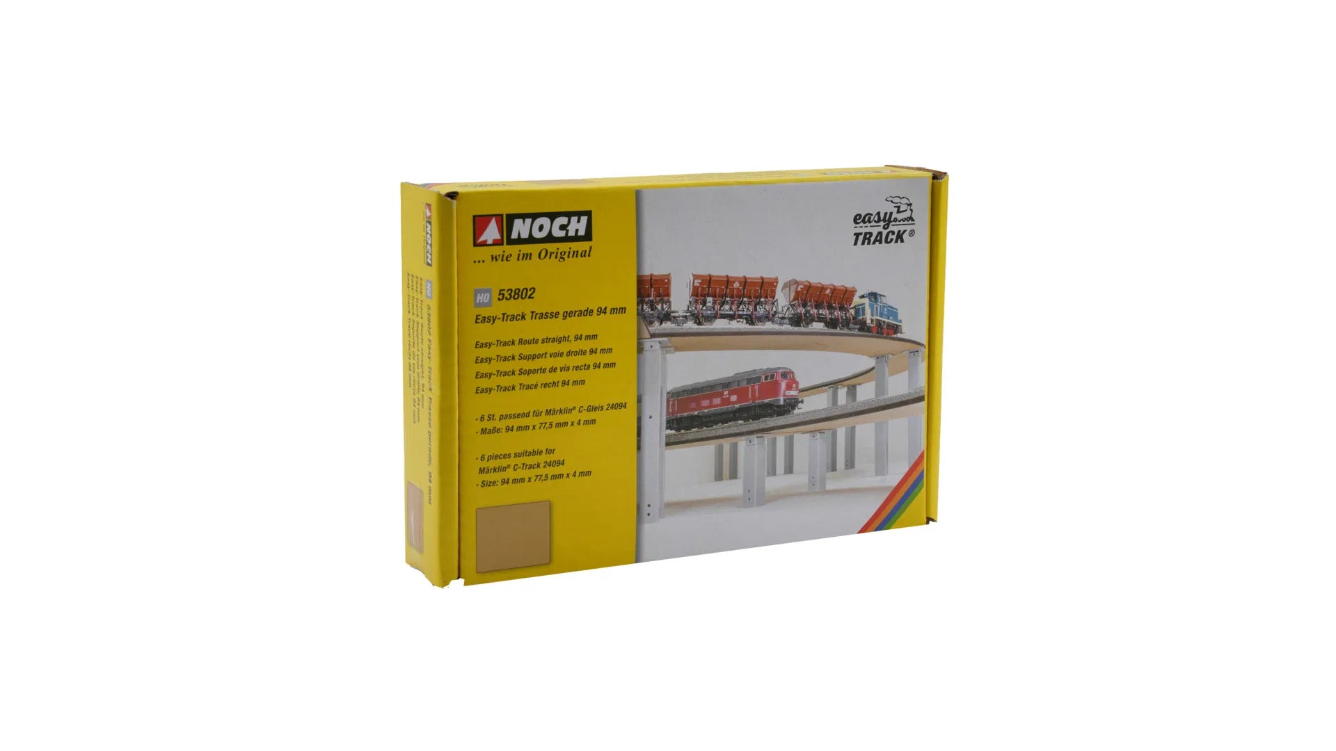 NOCH 53802 PISTA Percorso dritto, 94 mm